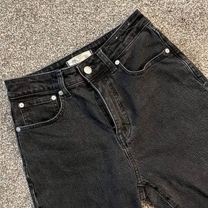 Madewell Curvy 90s Straight black jeans size 25